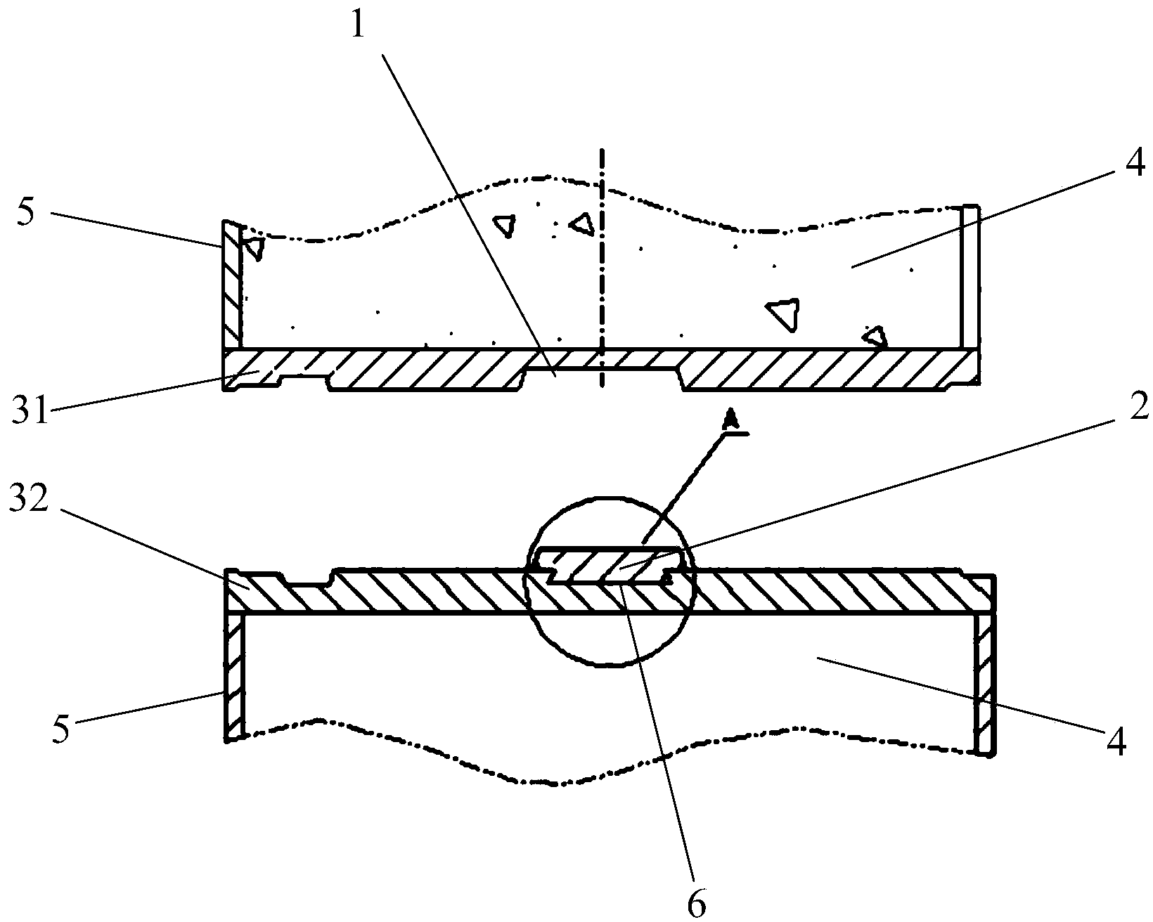 Splicing machining method of rectangular shield duct piece and anti-shear structure of rectangular shield duct piece