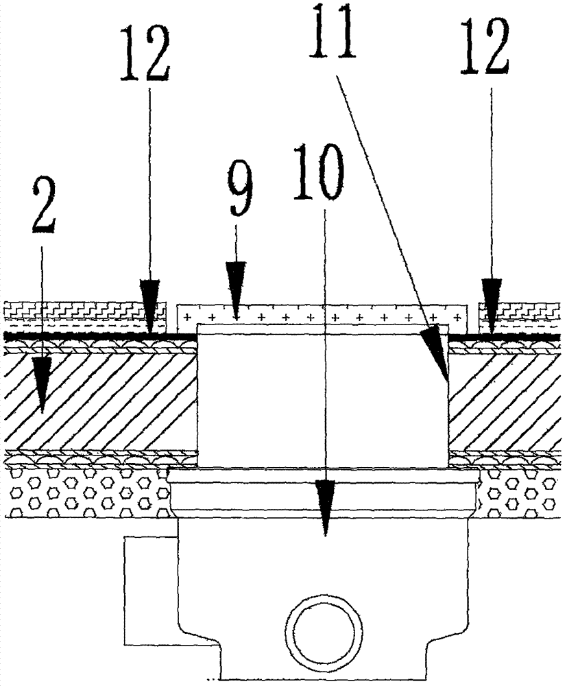 Assembly type overhead ground system for bathroom