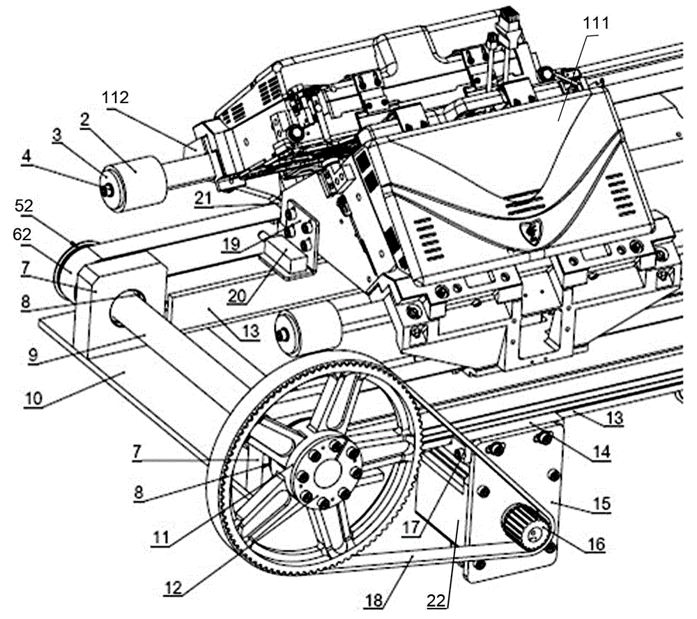 Control device for split nose main drive and impact protection of flat knitting machine