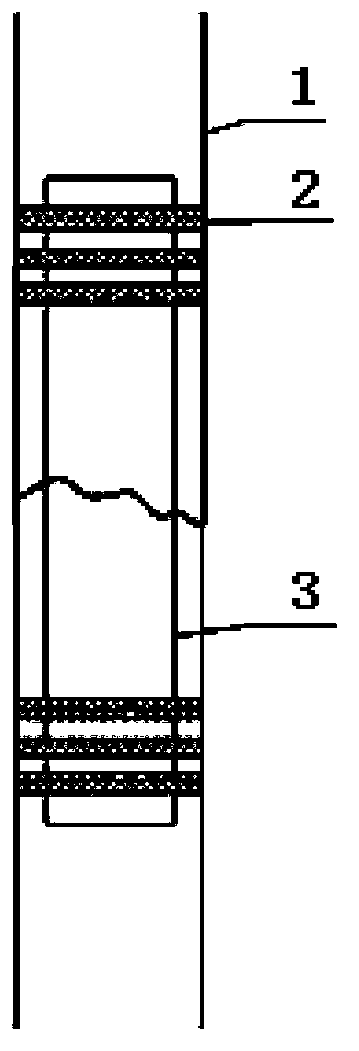 Method for repairing damaged drilled hole for in-situ leaching uranium mining through a plurality of layers of expanding materials