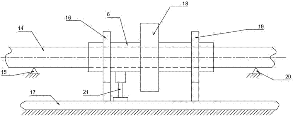 Split support structure for turboshaft engine dual-rotor experimental bench