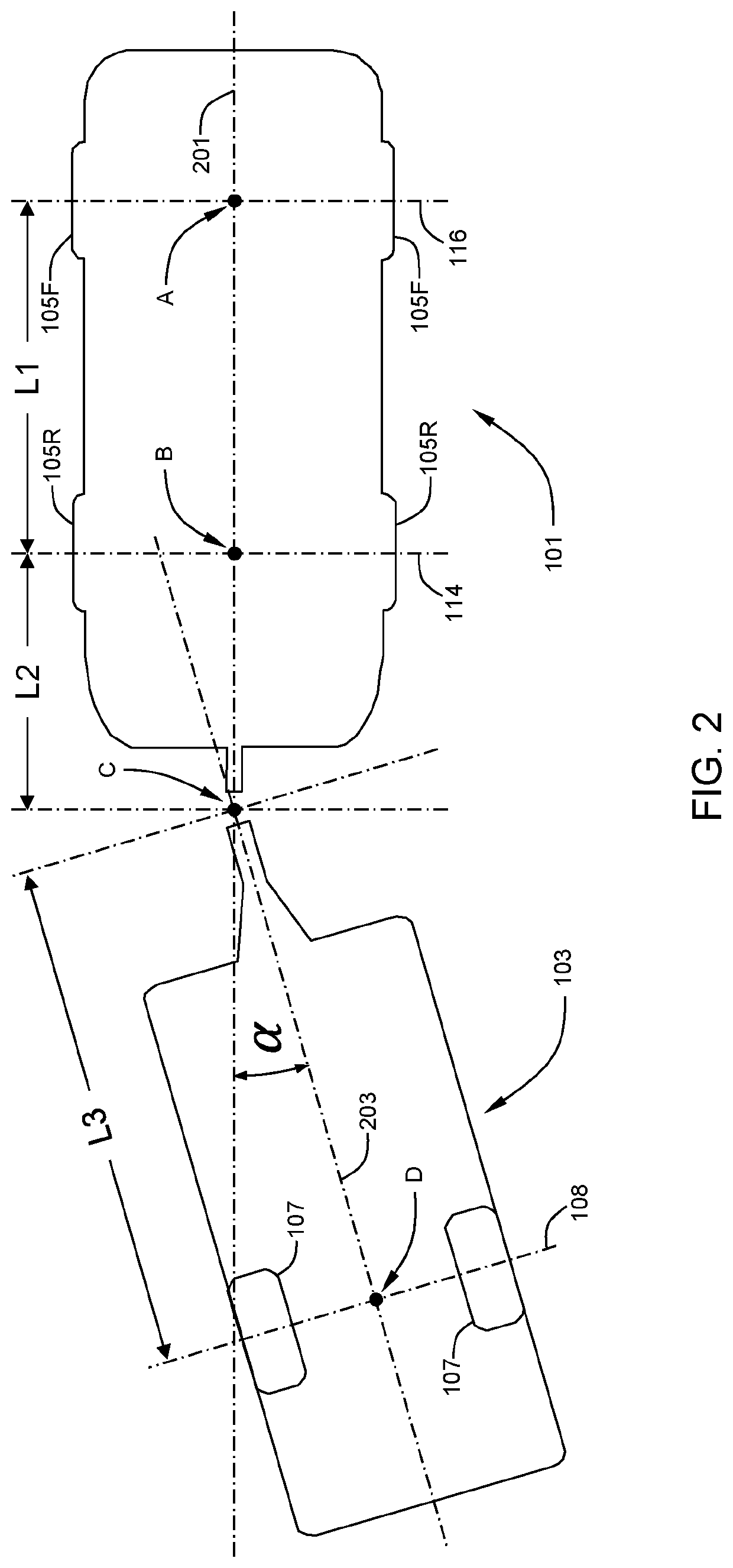 Trailer tracking control