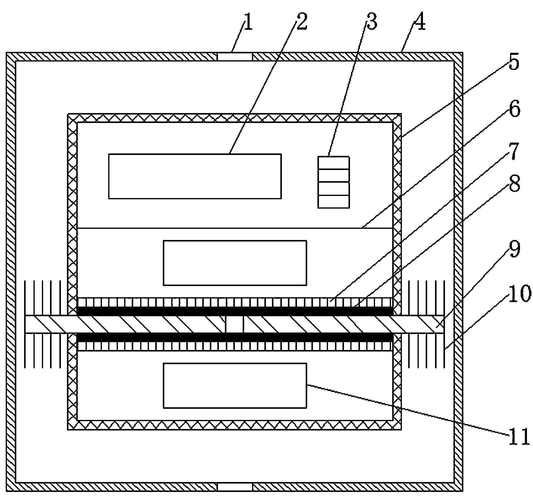 Battery box heat management system and method for electric automobile