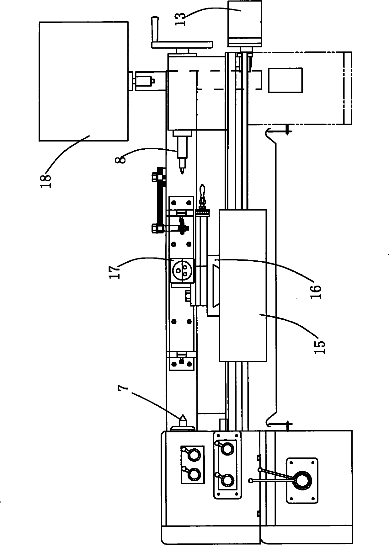 Special circular broach numerical control cutter-sharpening machine tool