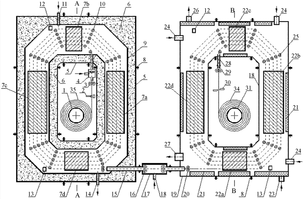 Continuous reduction annealing furnace for sheet metal strips