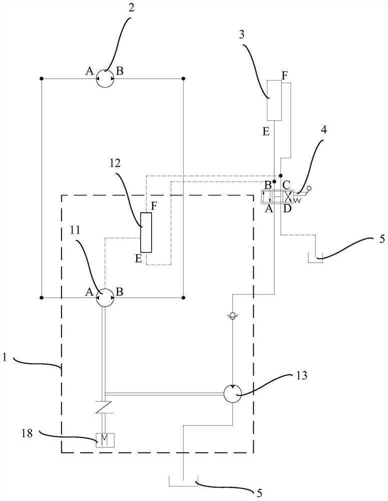 Lifting hydraulic system of petroleum drilling machine