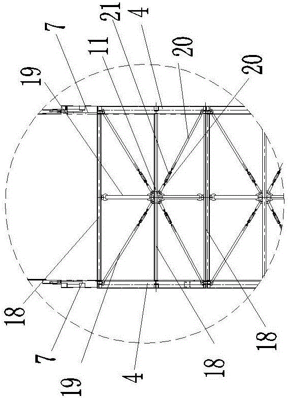 Modular assembling vertical circulation stereo garage frame body