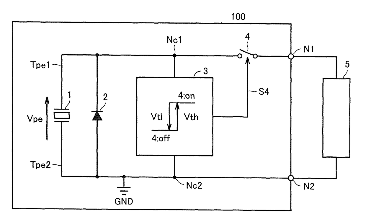 Piezoelectric power generation module and remote controller