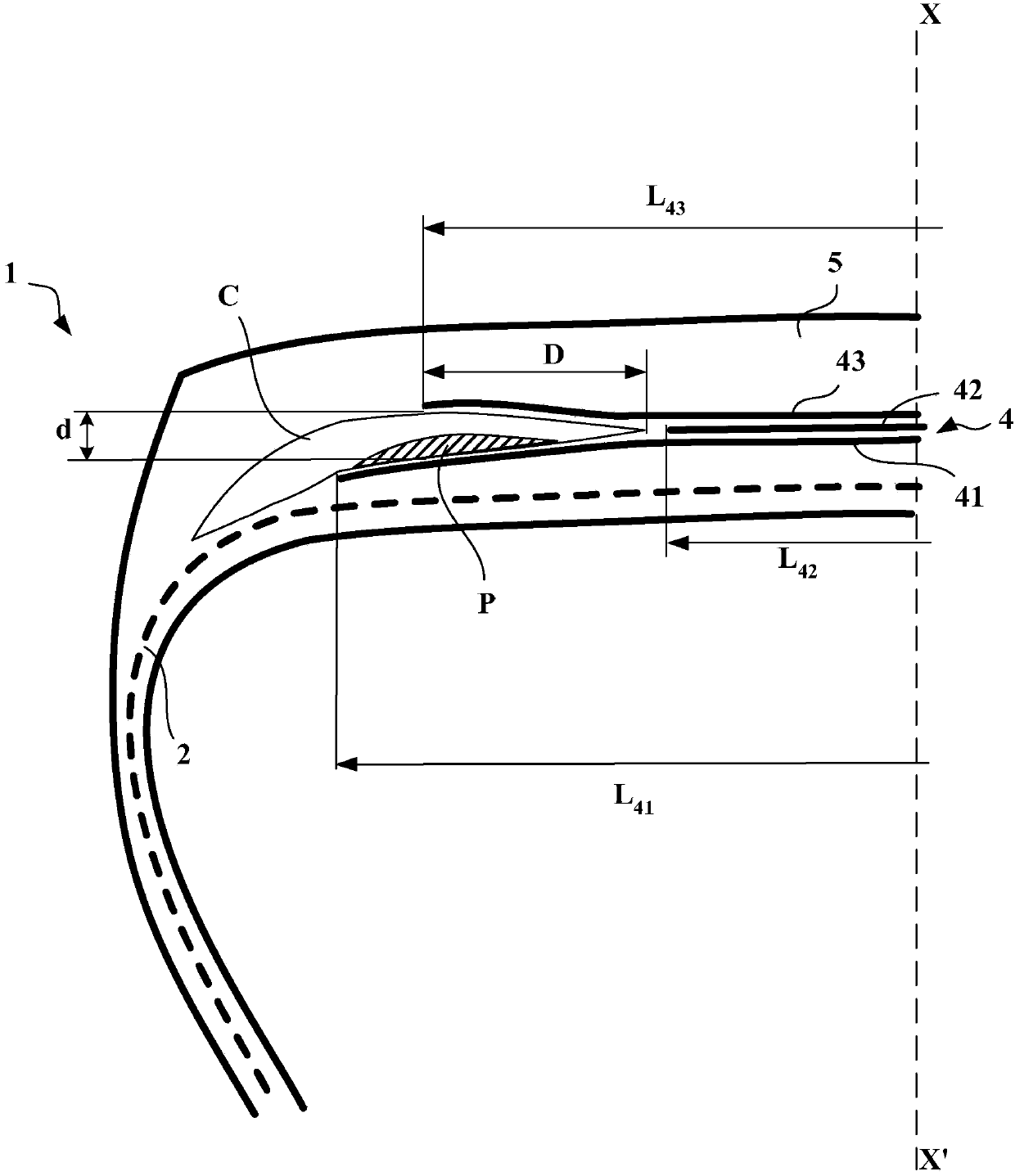 Tyre comprising a layer of circumferential reinforcing elements
