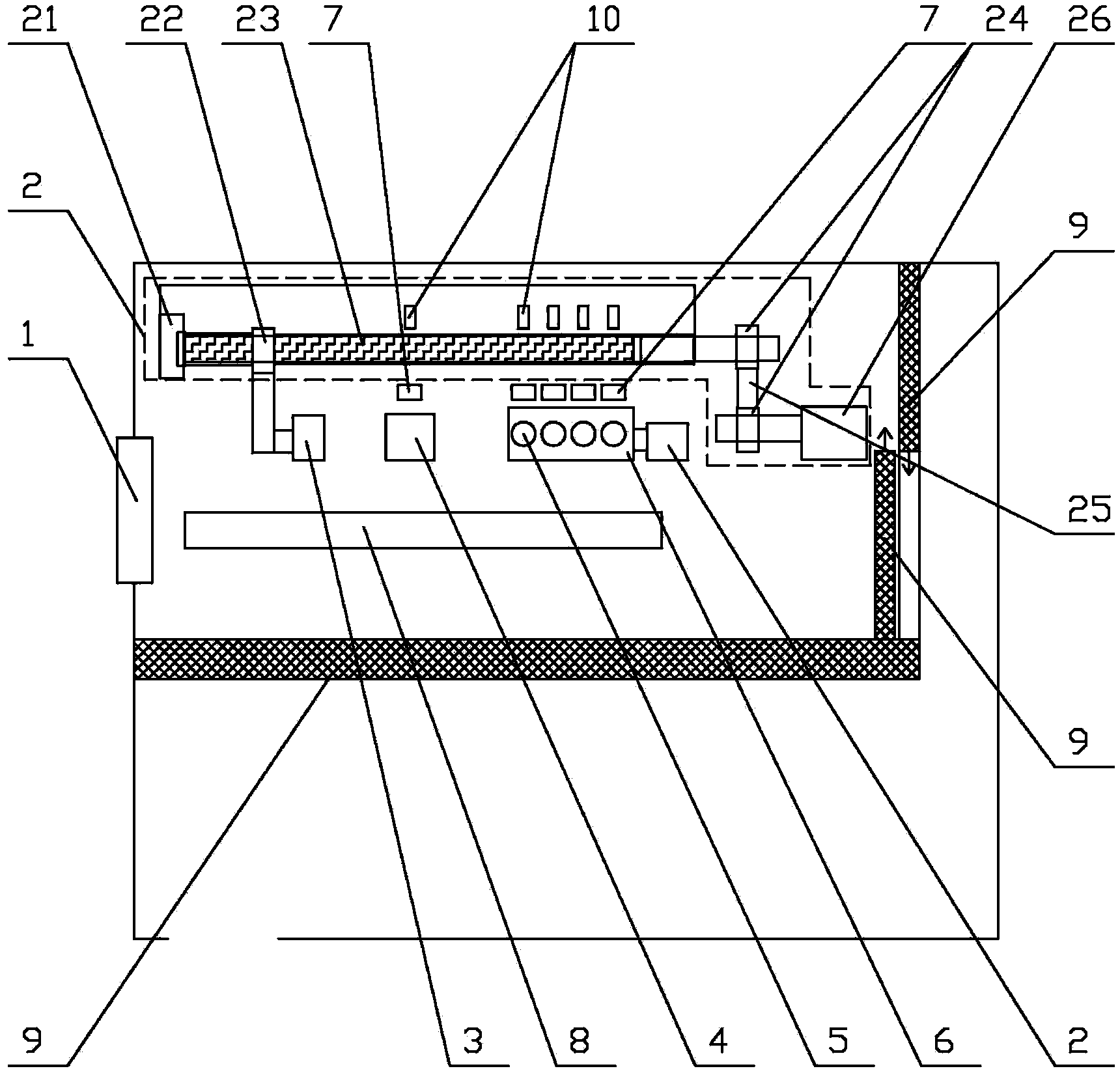 Anti-radiation nuclide sub-packaging device