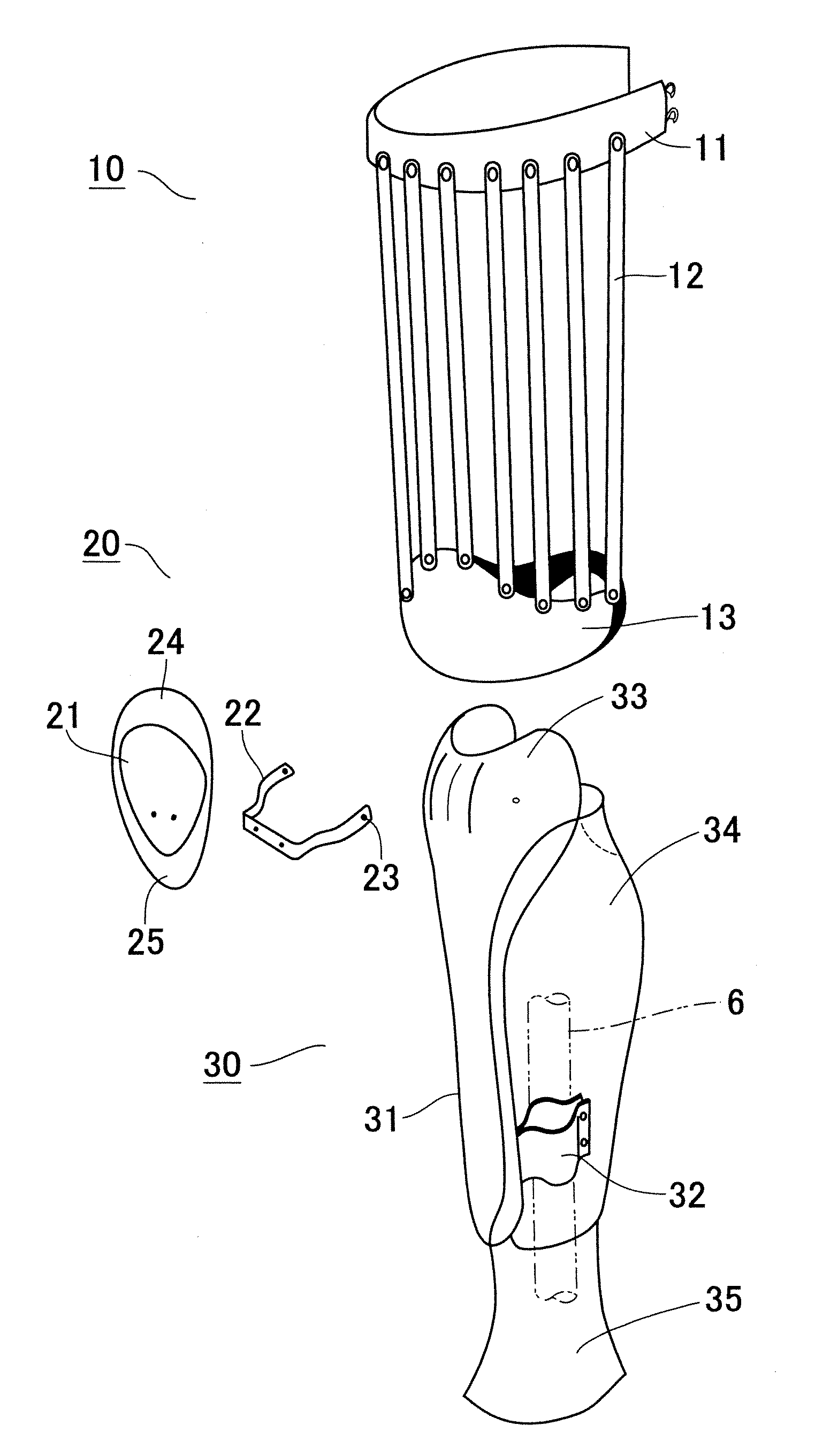 Modularized prosthesis leg cover and method for manufacturing the same