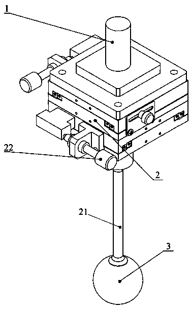 Five-axis rotary data calibration ball and using method thereof