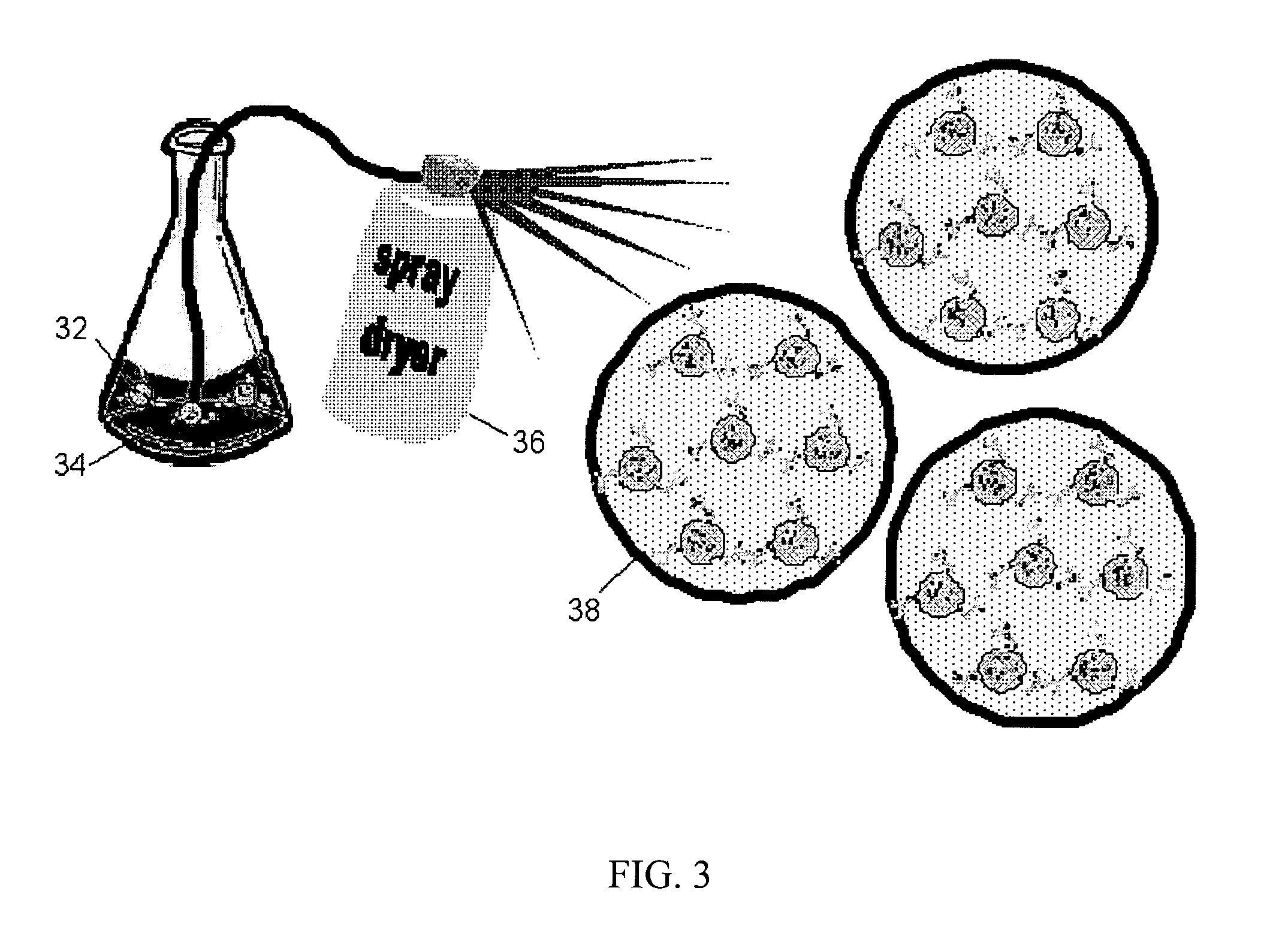 Formulation of powder containing nanoparticles for aerosol delivery to the lungs