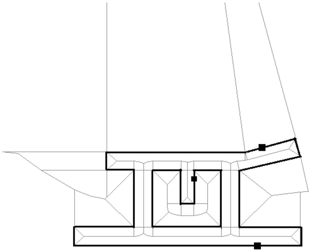 Skeleton extraction and feature recognition method for plane traffic space of building