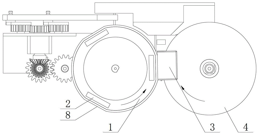 Suction and rotation device for automatic mahjong machine