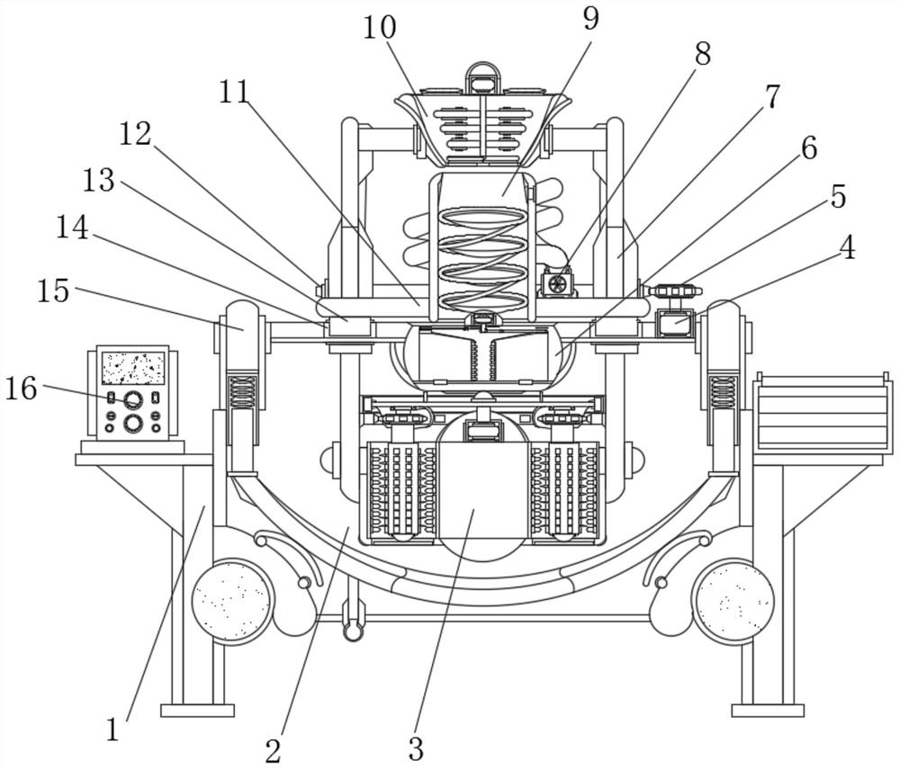 Fabricated material mixing device for building construction and use method