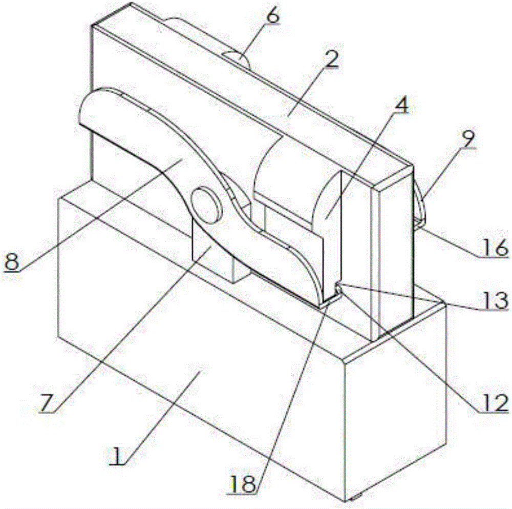 Jacking and tilting type automobile insurance component