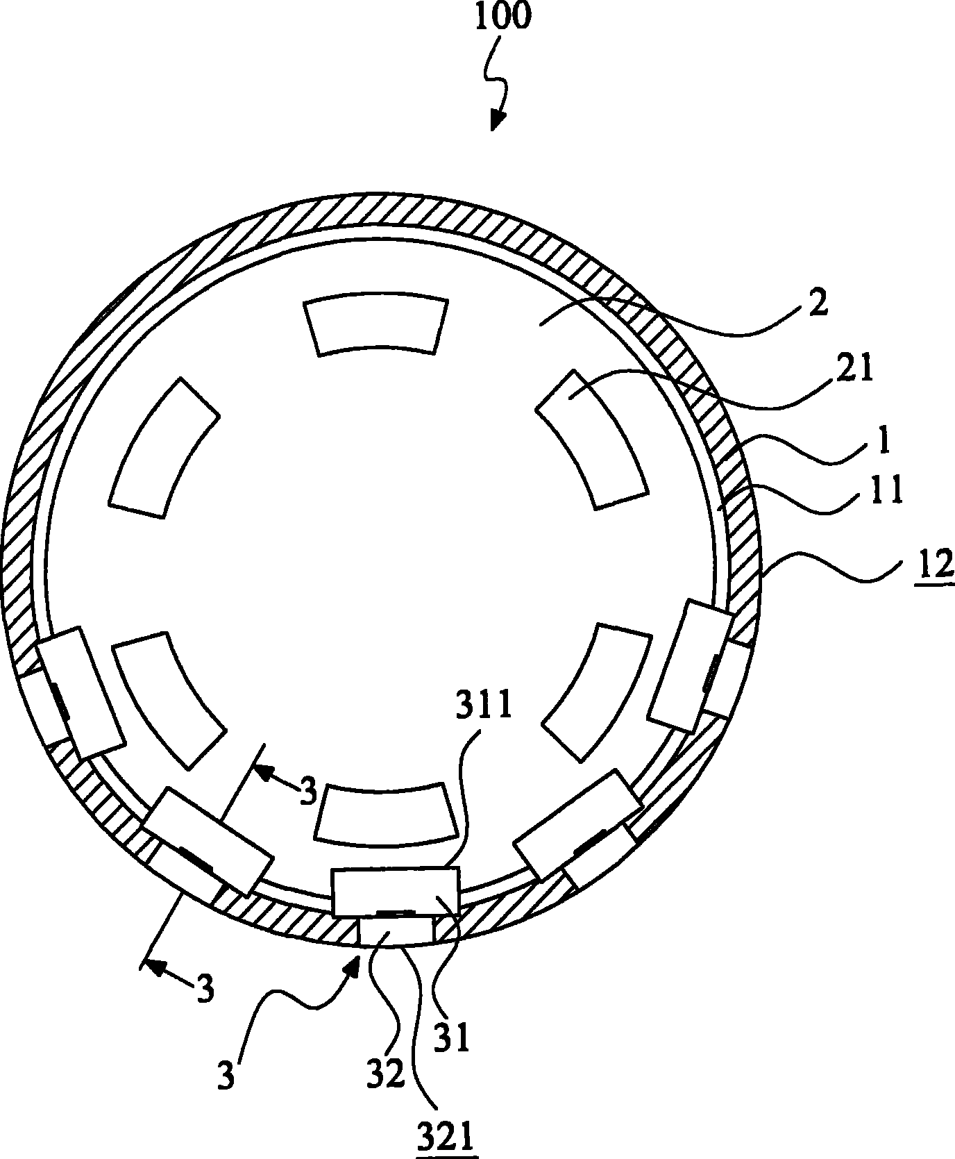 Endoscope capsule with metal implanting contact points