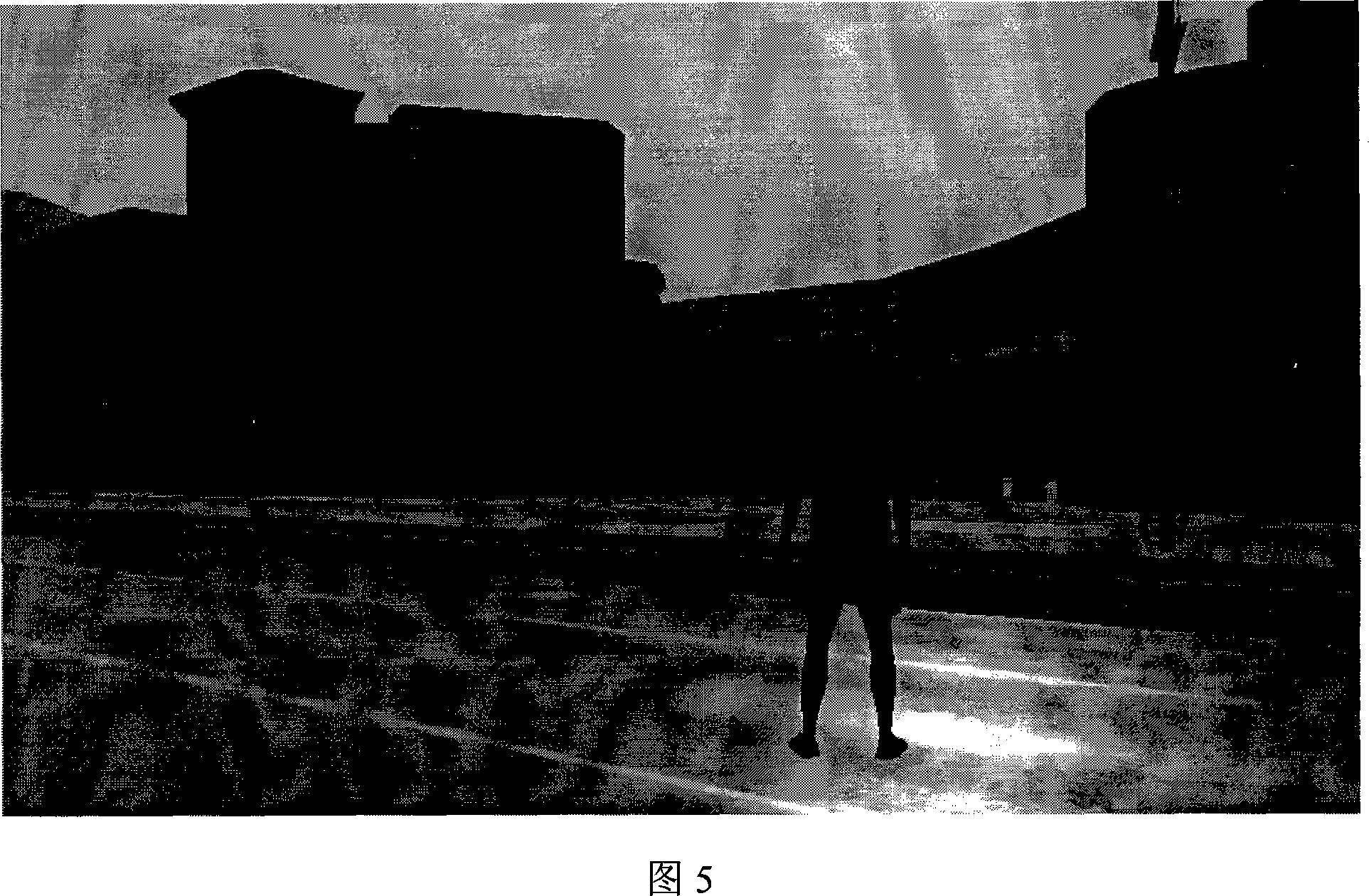 Drawing of real time high dynamic range image and display process