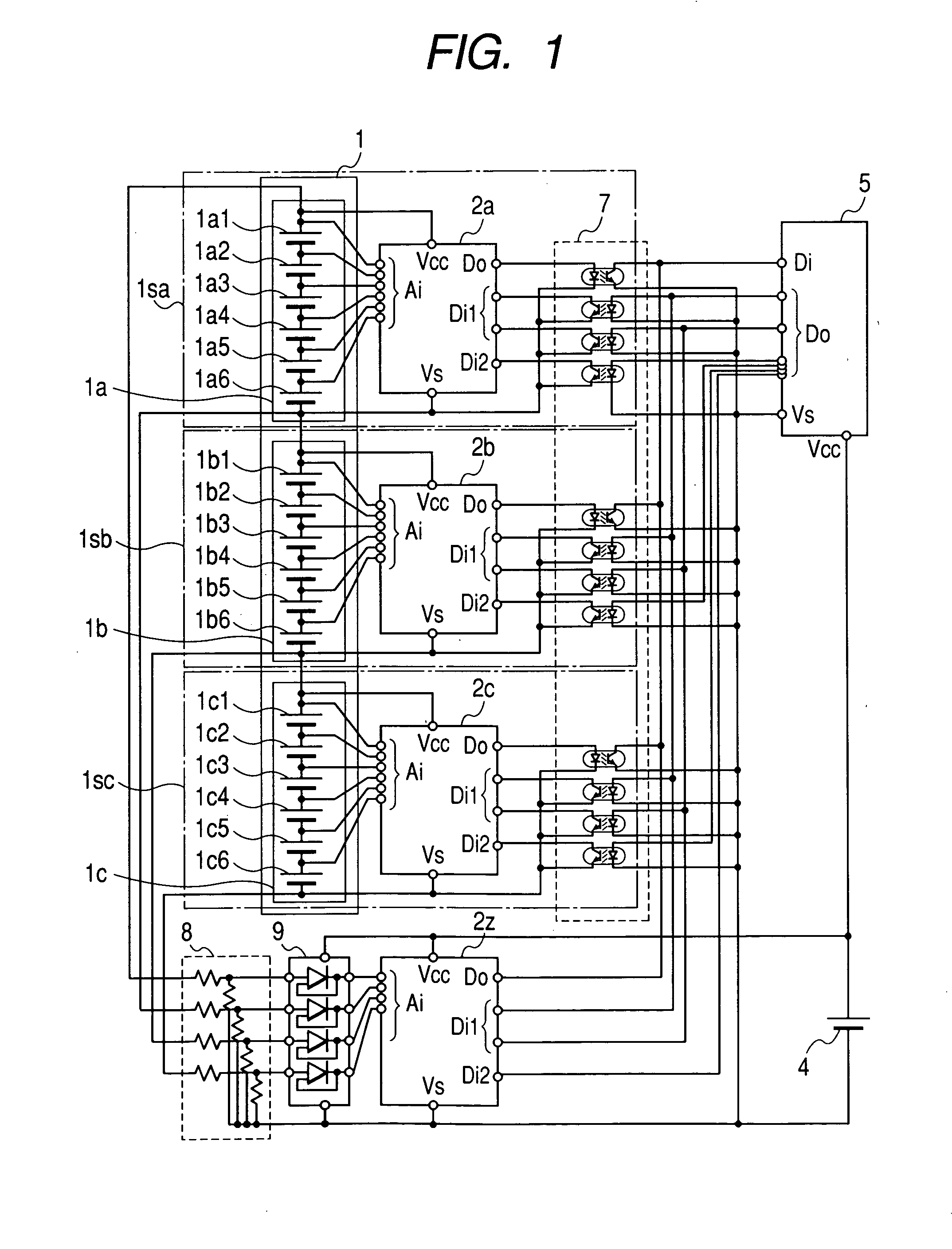 Cell voltage detection device and cell system using the same