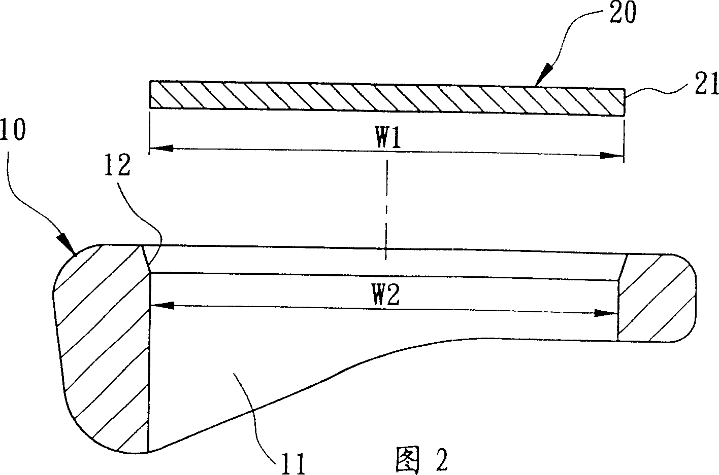 Golf rod head having joint portion and material filling space