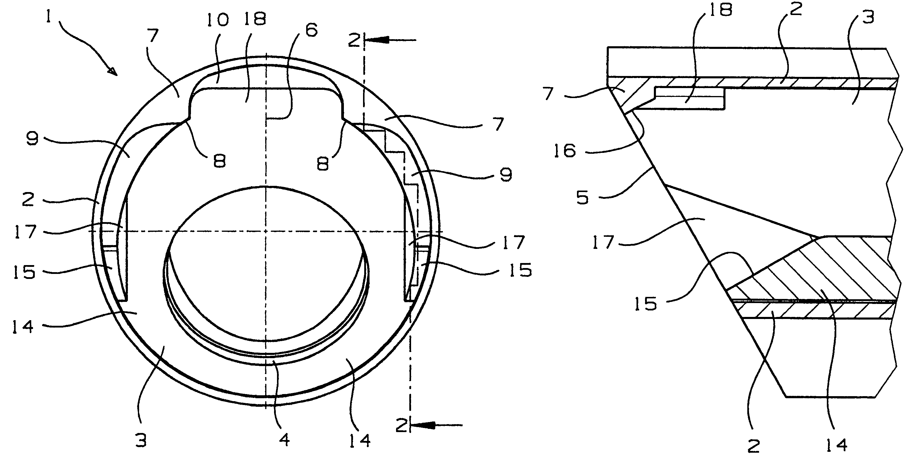 Endoscope optics with a lateral optic-fiber bundle