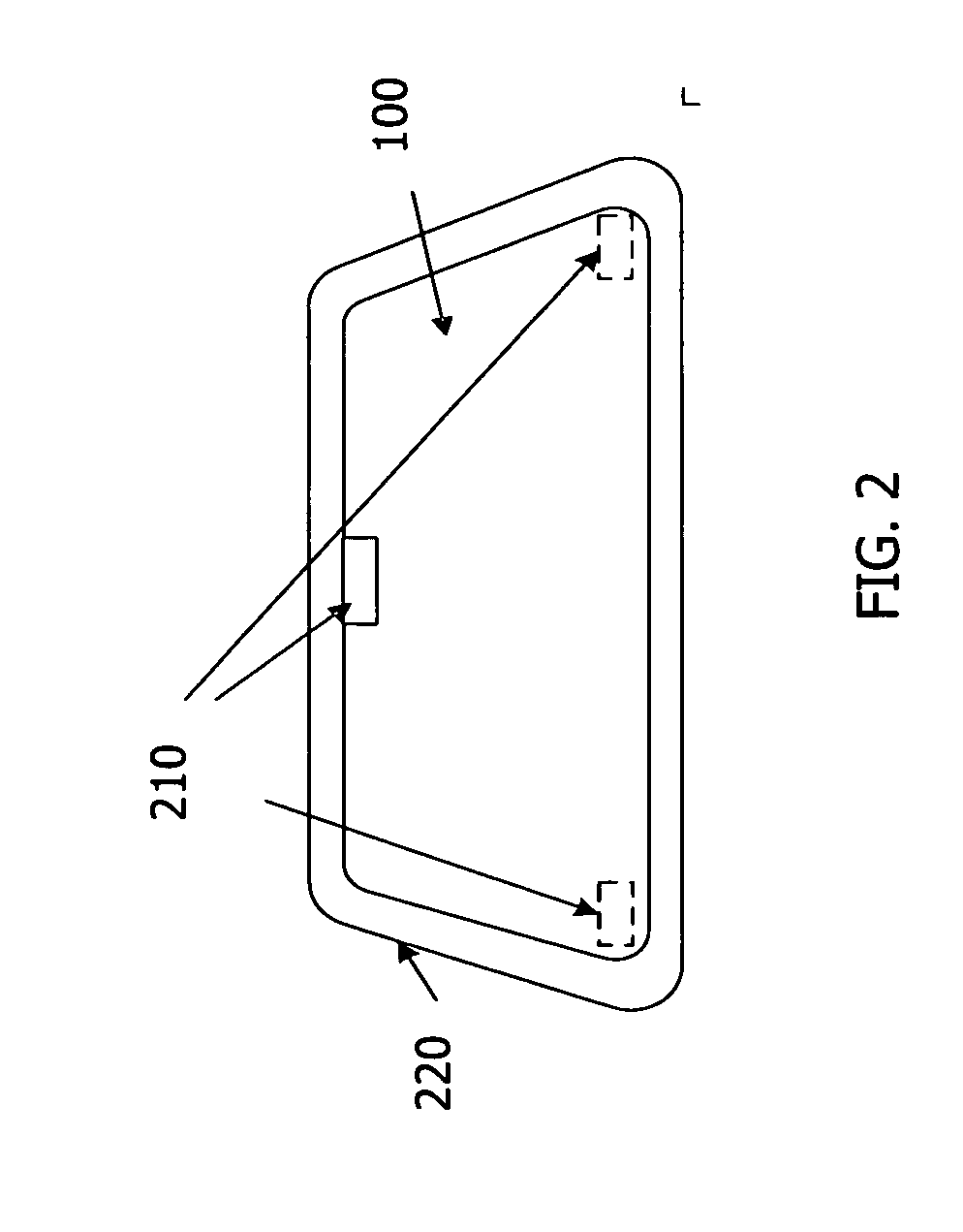 Radio frequency identification tag embedded in the windshields of vehicle for wirelessly determining vehicle identification, location and toll collection