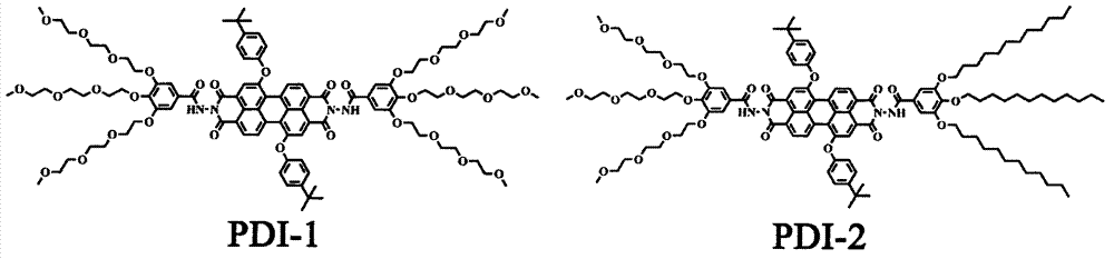 Method for preparing flower-like nano cadmium sulfide by using perylene bisimide derivatives as template