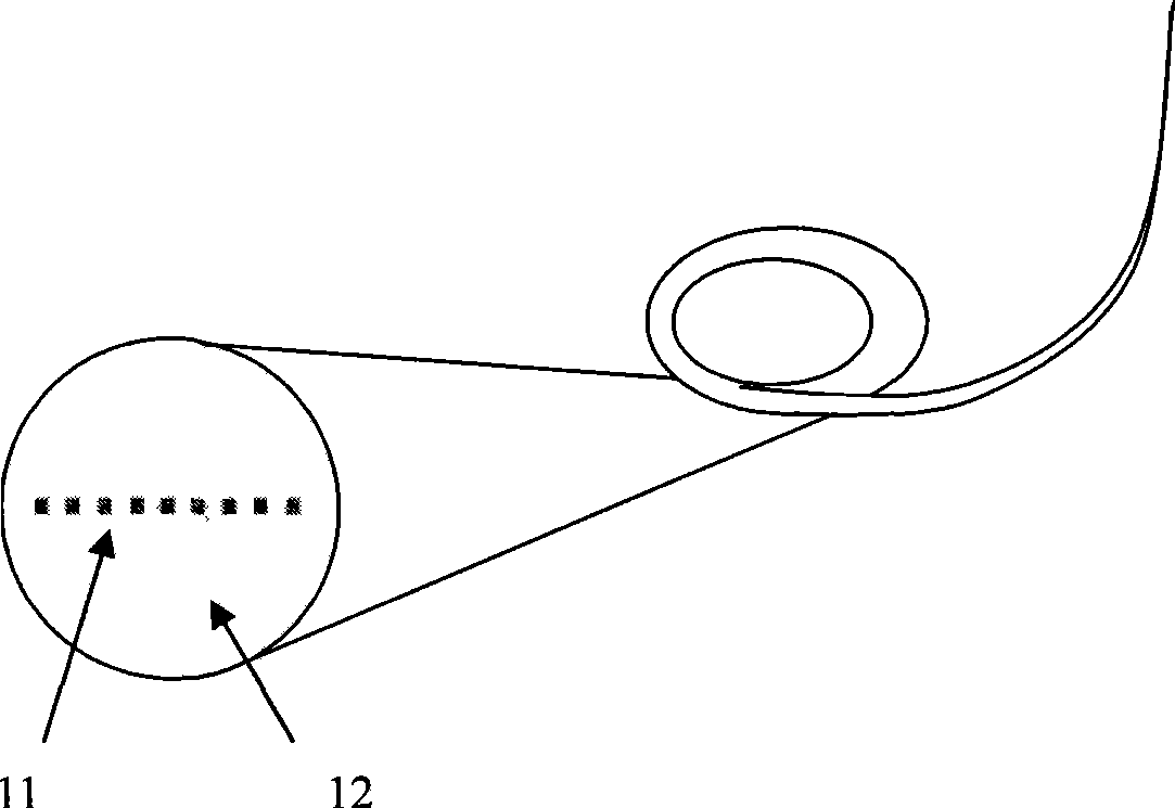 Parallel array multi-core fiber and preparation method thereof