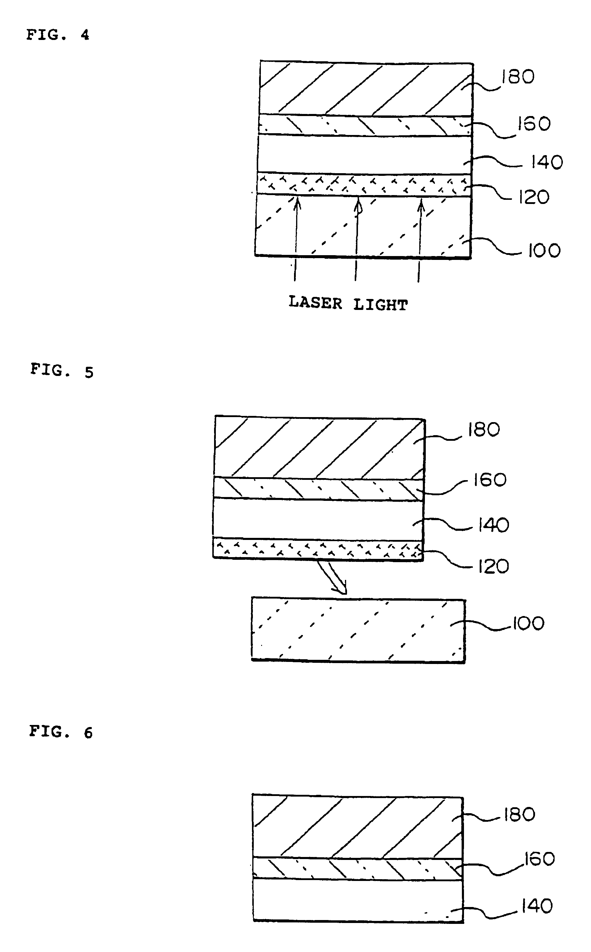 Method of separating thin film device, method of transferring thin film device, thin film device, active matrix substrate and liquid crystal display device