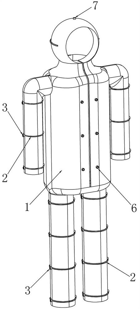 An easy-to-wear medical protective suit