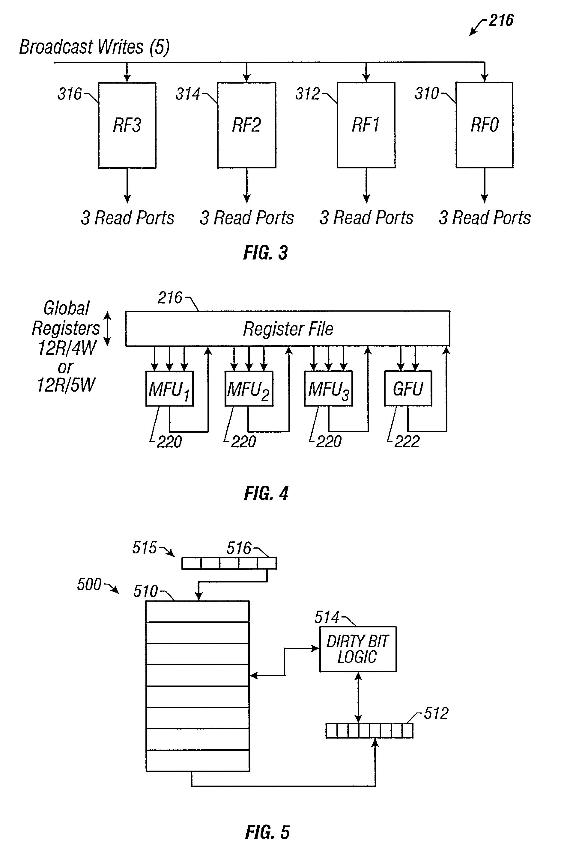 Efficient handling of a large register file for context switching and function calls and returns