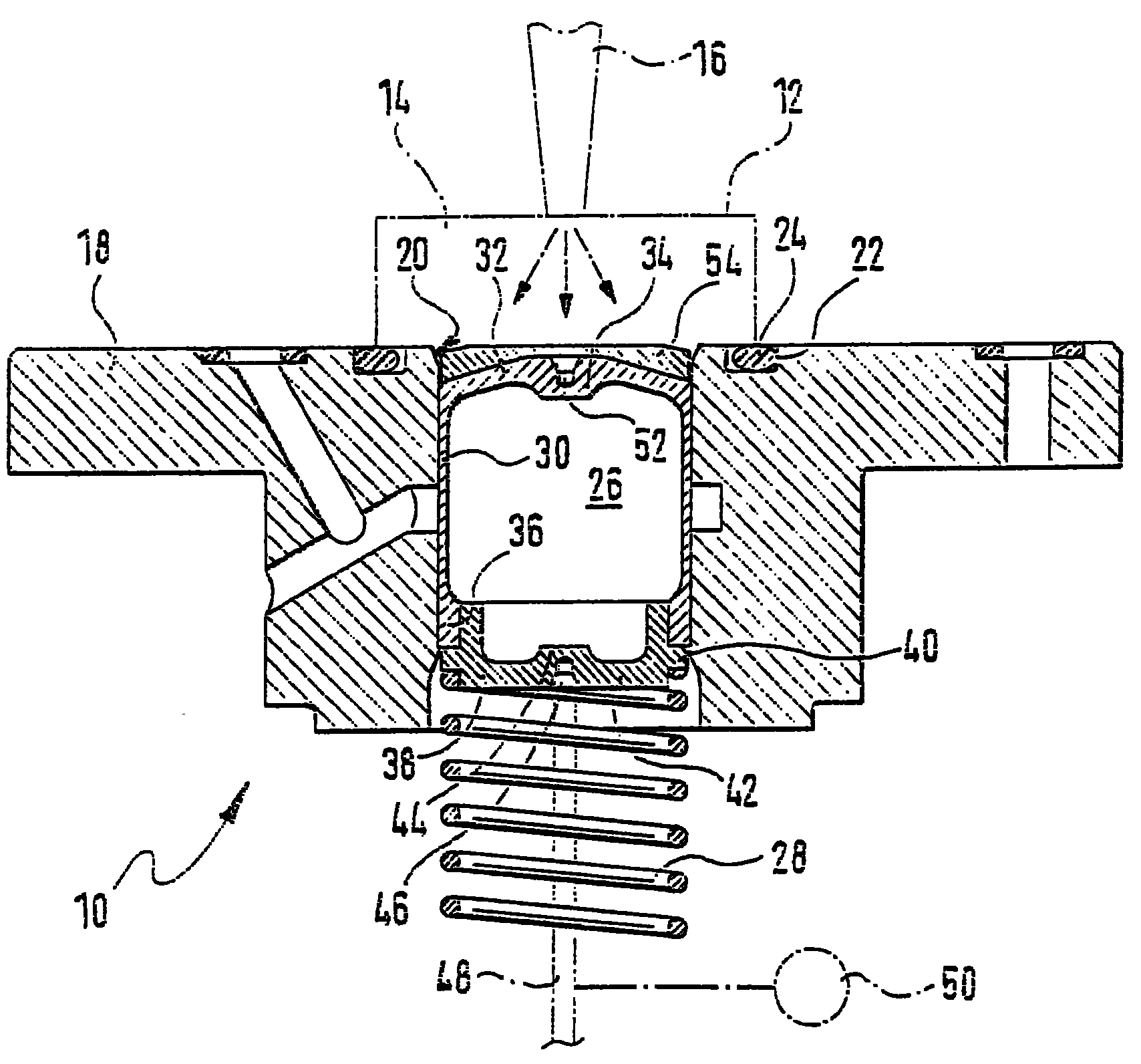 Device for measuring the injection amount in injection systems and method for production thereof