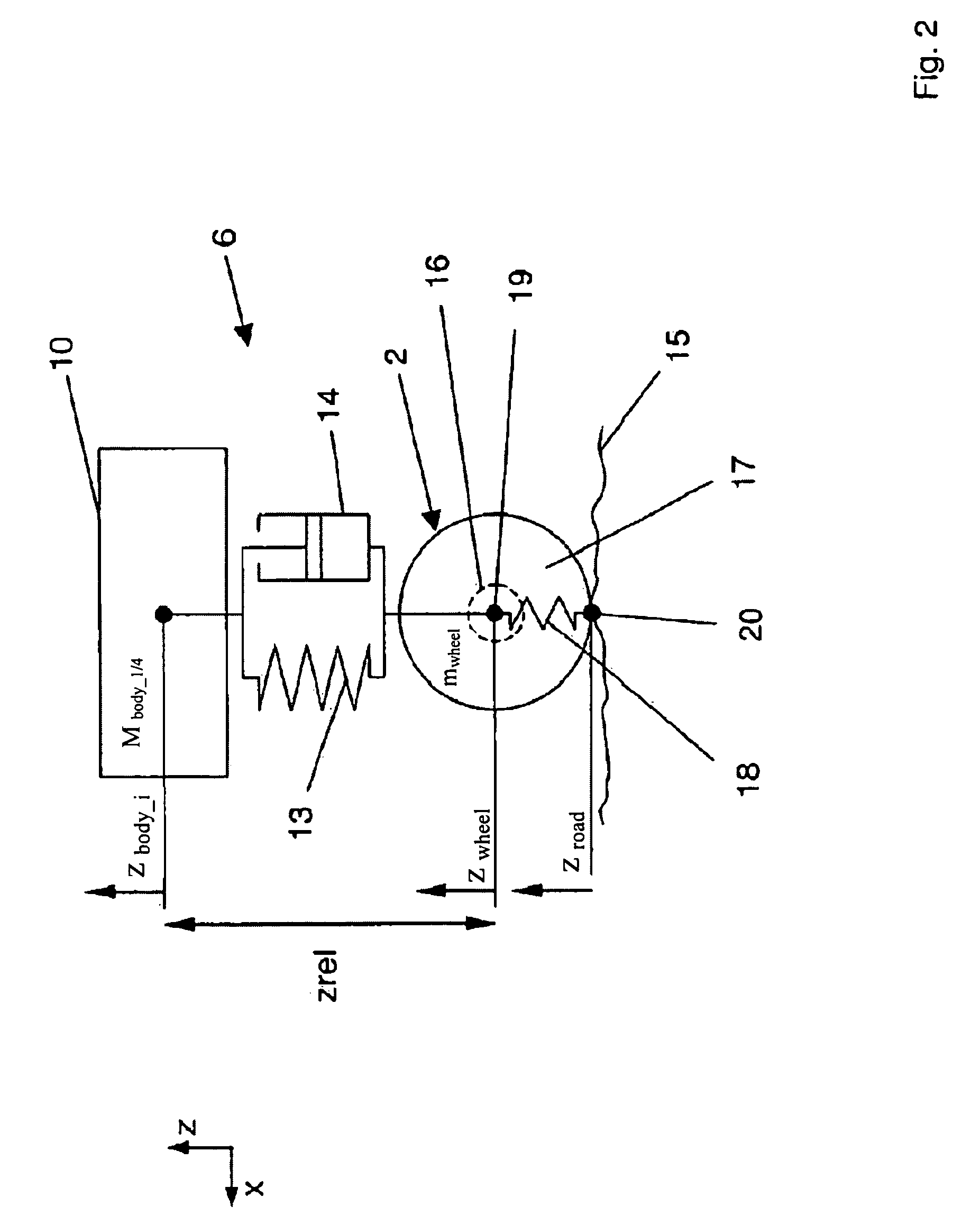 Method for determining at least one displacement state of a vehicle body