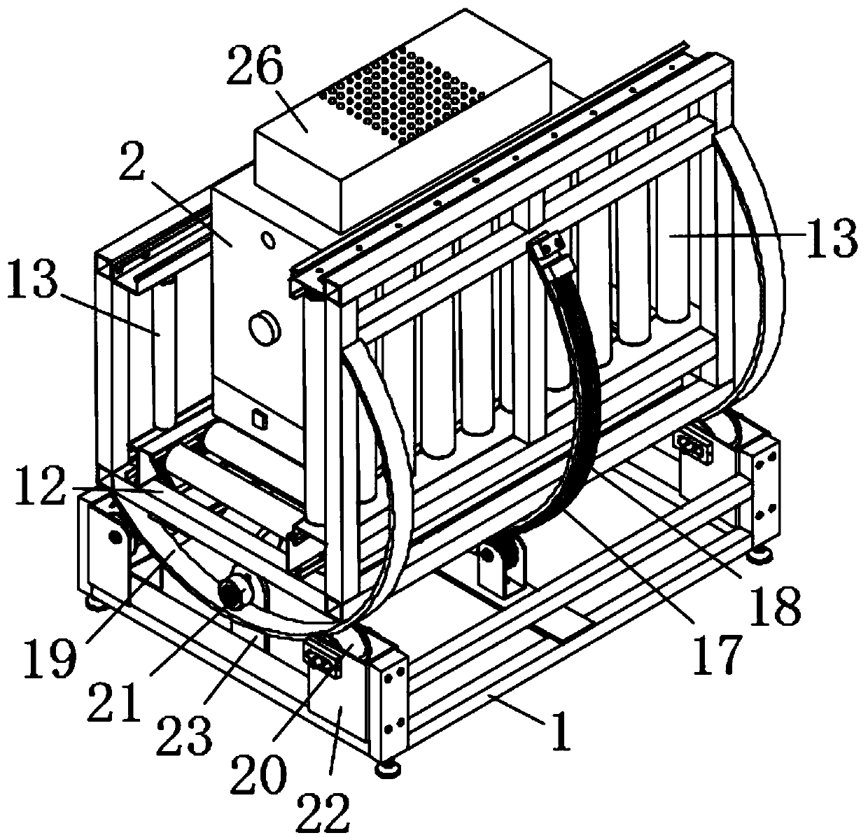 Raw material high-temperature stir-frying equipment for nut meal replacement soup granule processing and using method thereof