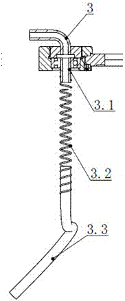 A low-stress optical cable take-up and release device