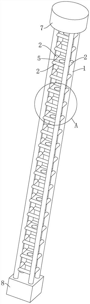 Concrete-filled steel tube bridge tower and construction method thereof