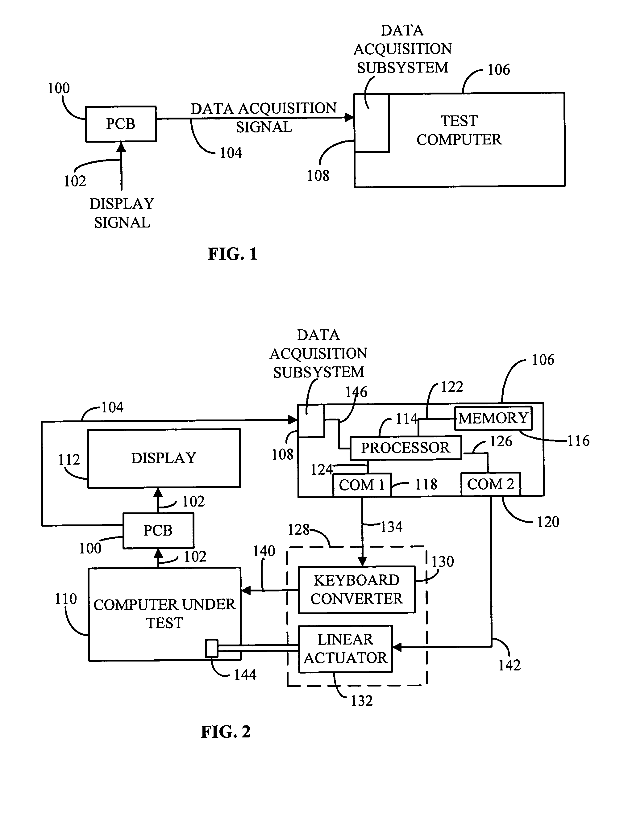 Method and apparatus for automated testing of display signals