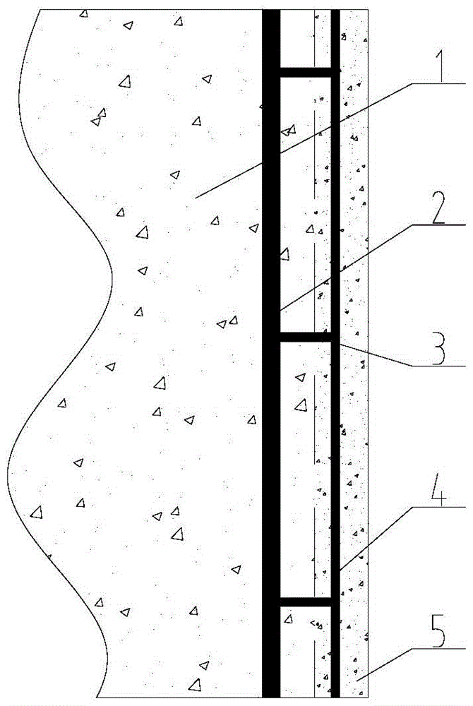 A multi-layer functional anti-corrosion concrete structure and its connection method