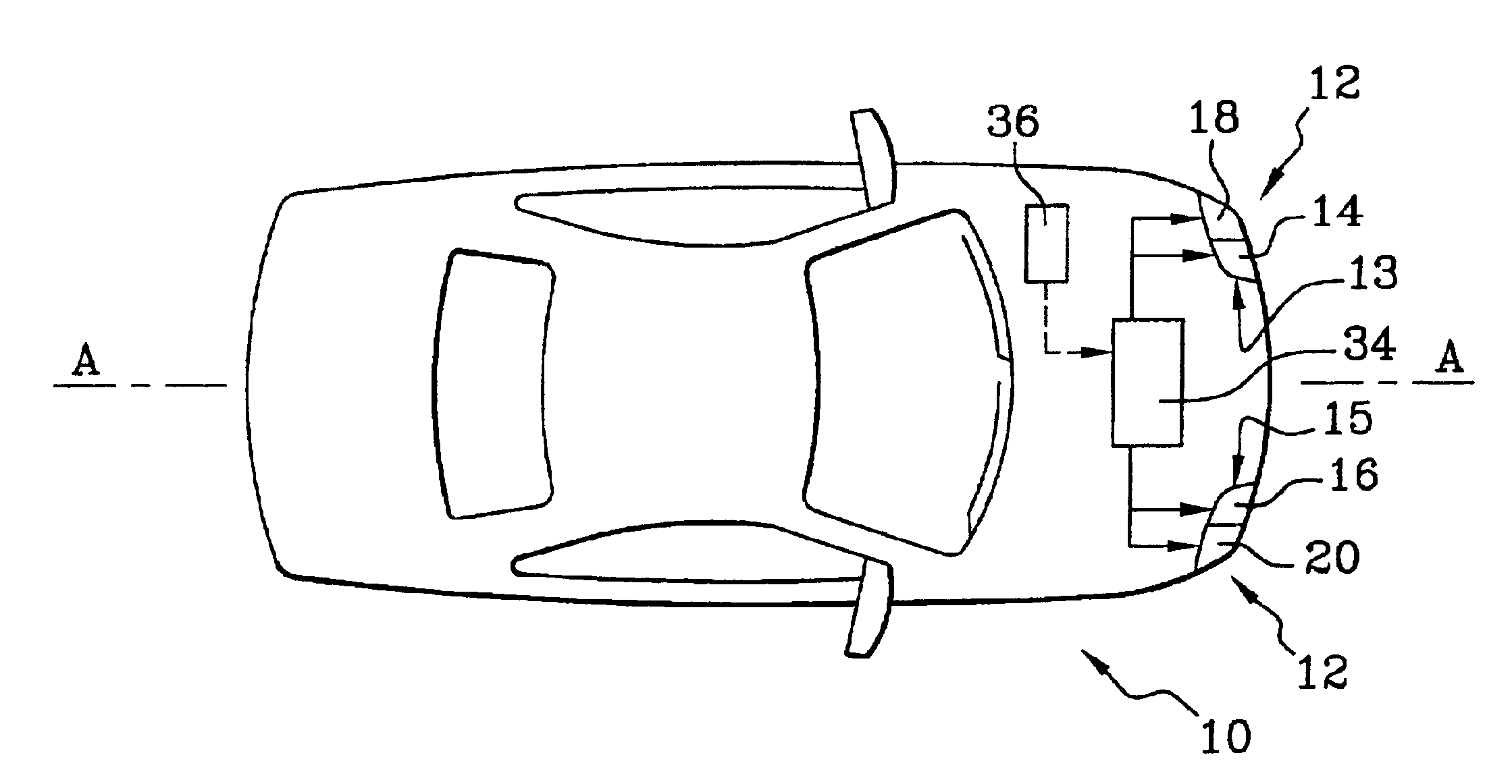 Apparatus for a motor vehicle, for lighting bends negotiated by the vehicle