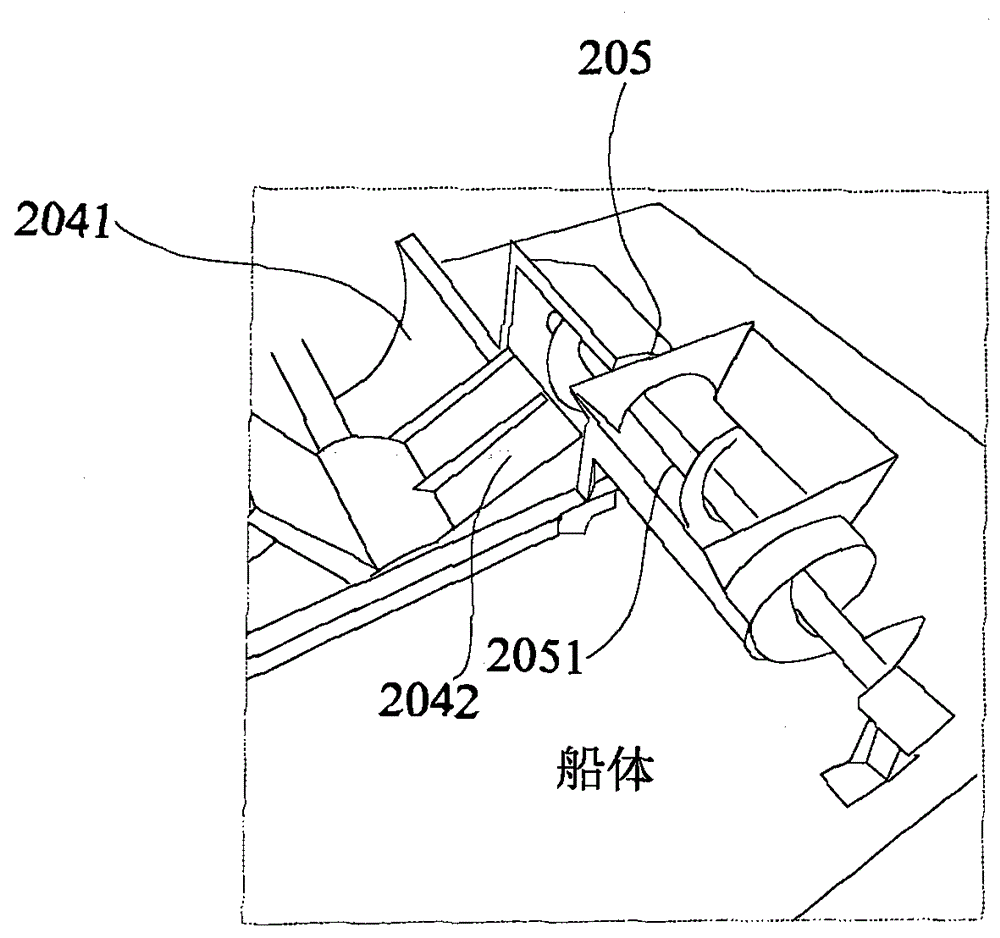 Aquatic plant collection device and aquatic plant salvage ship