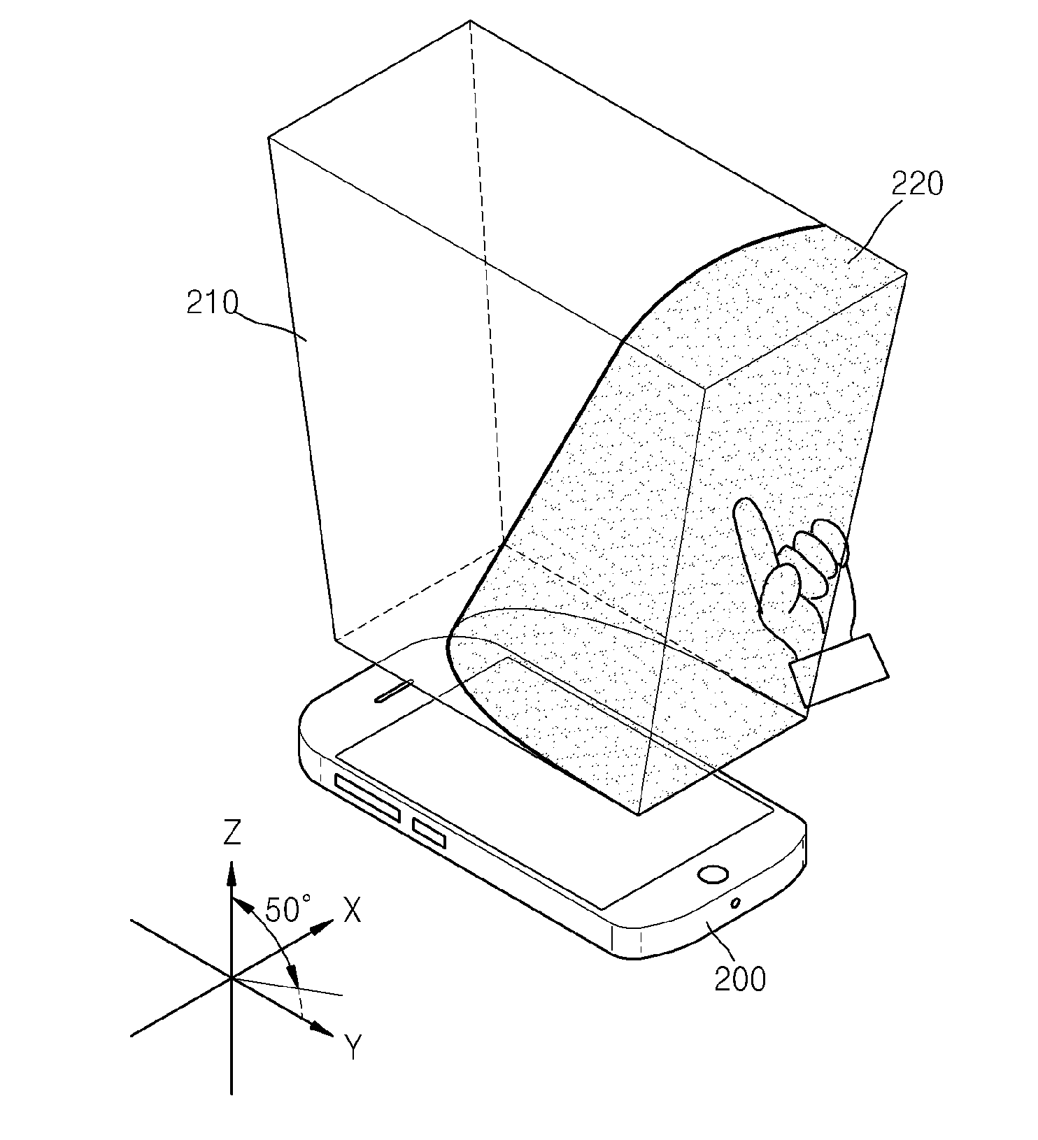 3D interaction apparatus, display device including the same, and method of driving the same