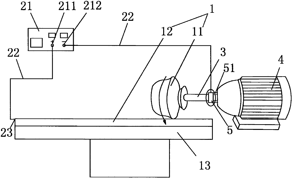 A dust-free polishing device for metal products