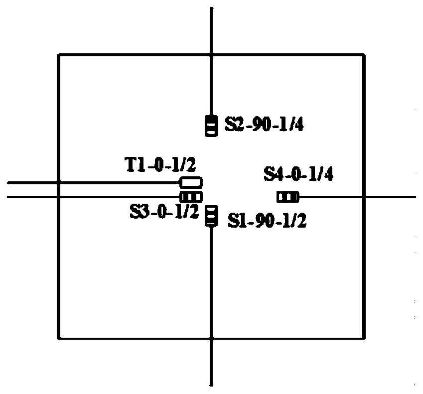 Composite material sandwich structure with built-in fiber grating, monitoring system and method