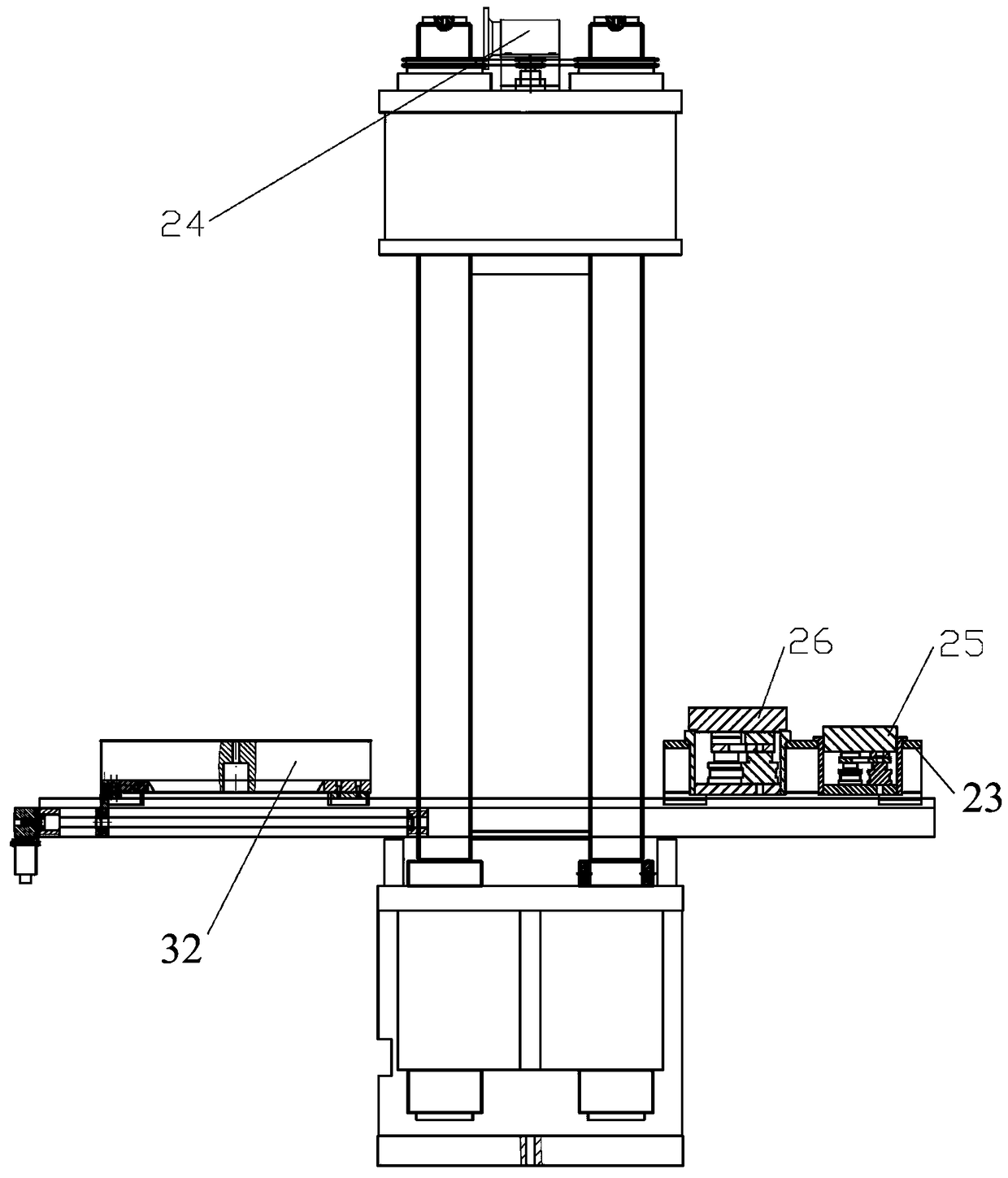 Build-up force standard machine capable of realizing self-checking function