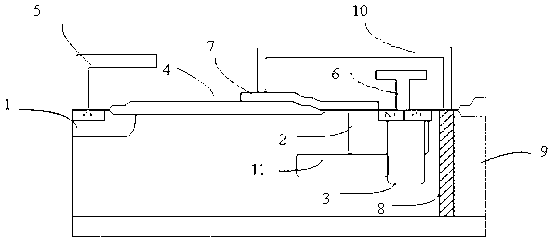 Double-gate SOI-LIGBT device with P-type buried layer
