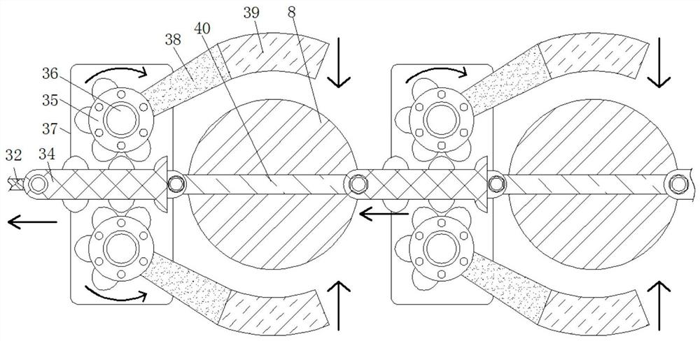 Community treadmill brake mechanism based on energy conservation and environmental protection