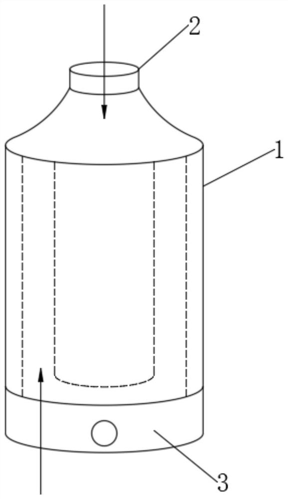 Double-opening type interlayer plastic bottle