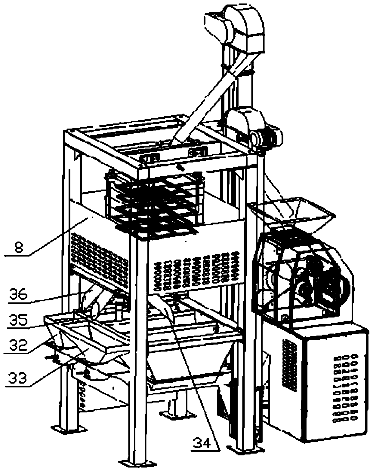 A small automatic feeding high square flat sieve flour machine