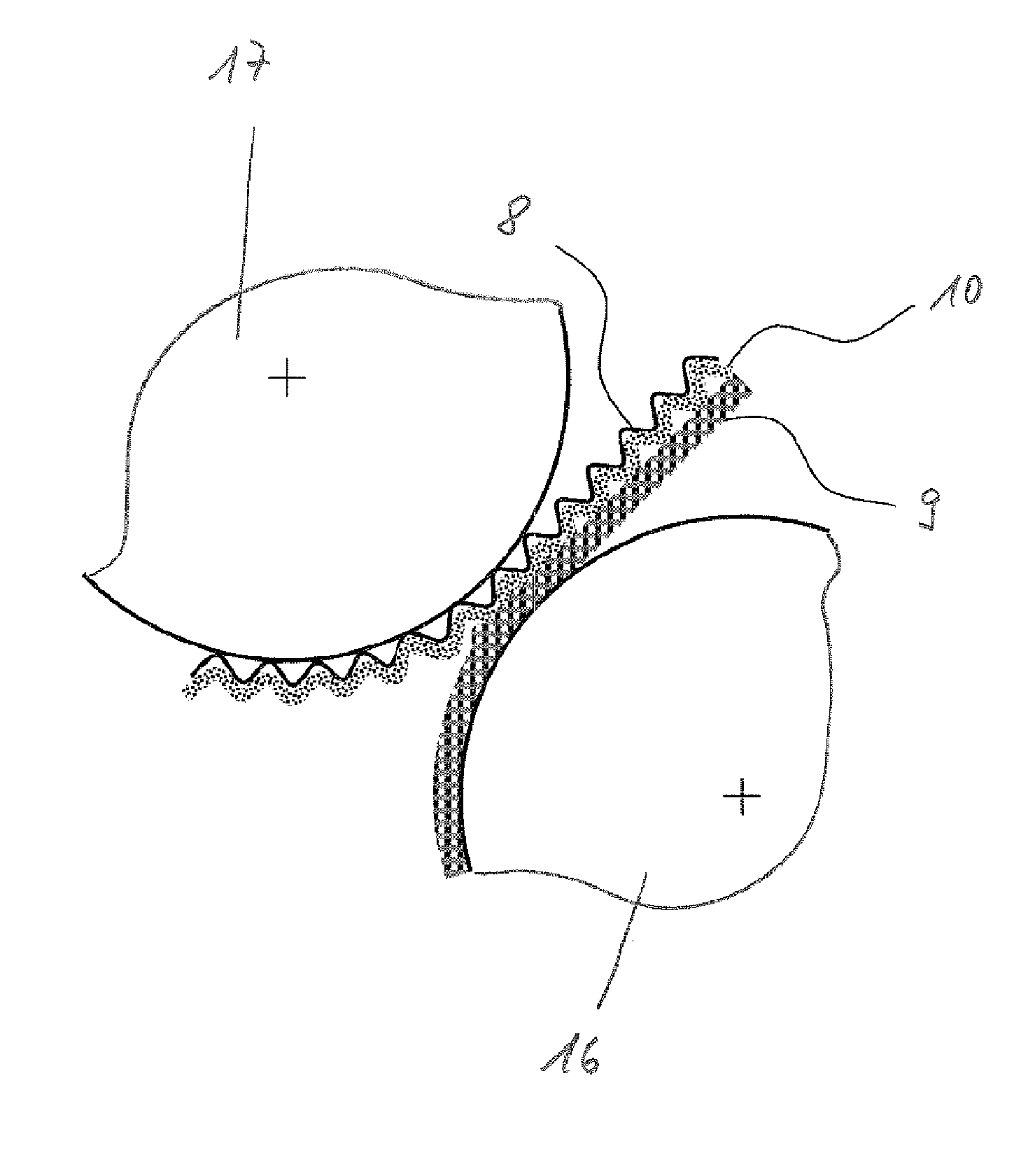 Device and method for producing a material web